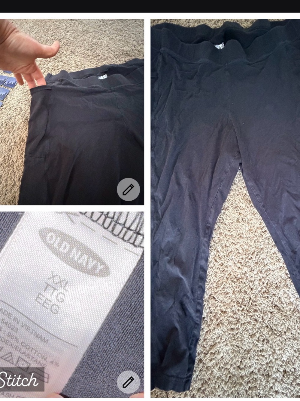 Old Navy Black High-Waist Stretch Leggings